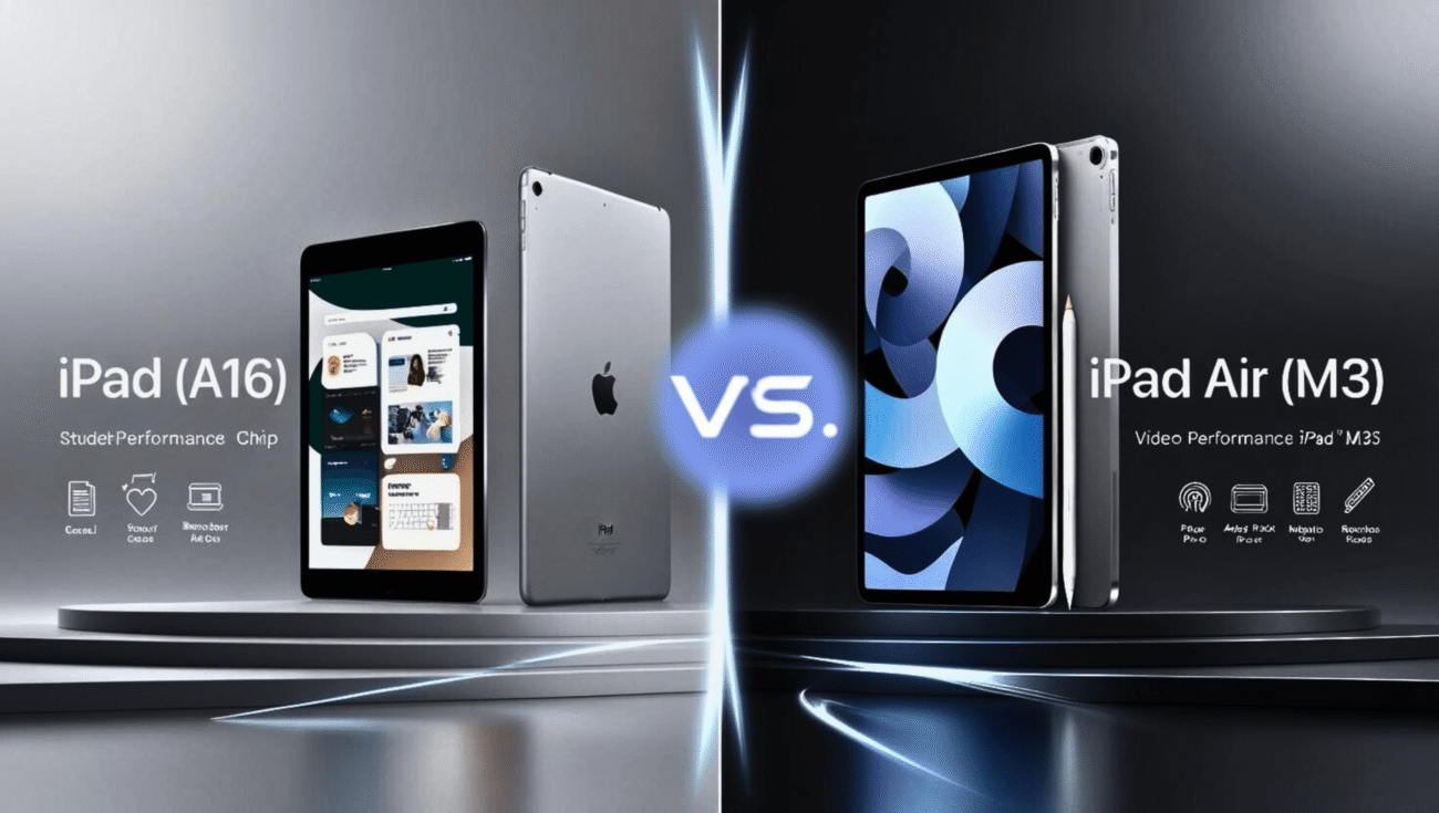 Comparison of iPad (A16) and iPad Air (M3) – features, performance, and best use cases for 2025 buyers.