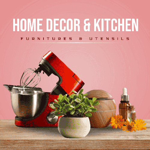home decoration furnitures and kitchen utensils