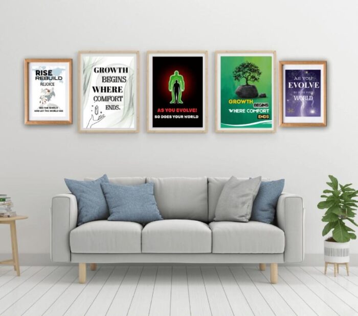 Manifestation posters law of attraction personality development