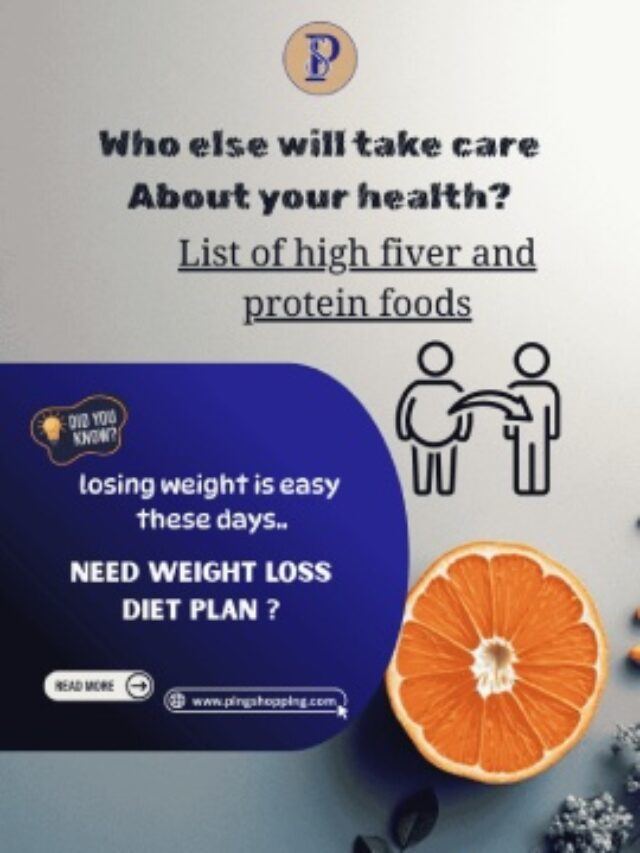 Weight Loss diet plan with high fiver and protein, 10 super foods in healthy way.